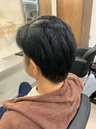 ショート ハイライト/パーマ/ 三村竜也のヘアスタイル