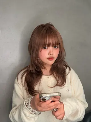 セミロング offwhite Nano🪩🧡のヘアスタイル