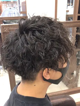 ショート パーマ メンズ 大澤 裕貴 【メンズカット】のヘアスタイル
