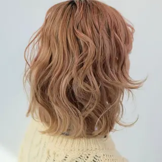 ミディアム カラー パーマ ❇️安達 優心❇️ レイヤー/艶髪特化のヘアスタイル