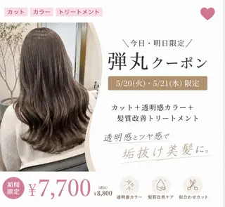 ロング カラー サ チのヘアスタイル