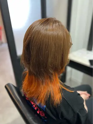 ミディアム カラー Dia アキヨシ ミユのヘアスタイル
