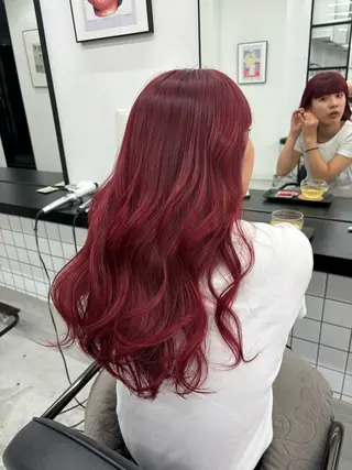 ロング カラー ヘアアレンジ 夕羽夢🍓矢場/ JILLSTUDIOのヘアスタイル