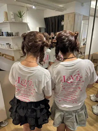 ロング ヘアアレンジ ️韓国ヘア／レイヤー カット❤️Yūkaのヘアスタイル