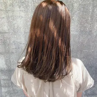 セミロング カラー 中川 竜誠のヘアスタイル