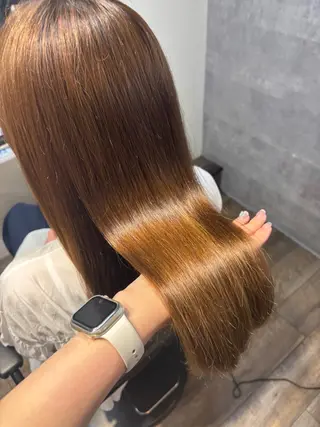 ロング カラー Anju/小顔カット /似合わせカラーのヘアスタイル