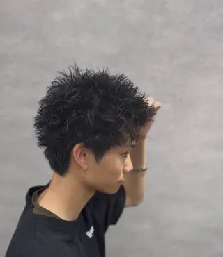 ショート カラー パーマ メンズ 🔥メンズ 特化🔥菊水皐暉🔥のヘアスタイル