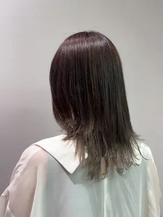 ミディアム カラー 【soLo】吉田 るい/モデル募集のヘアスタイル