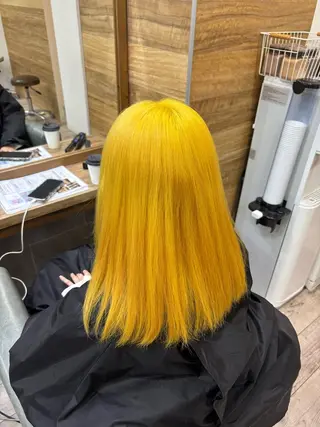 ロング カラー ハイトーンカラー🔹 縮毛矯正/千葉洋佑のヘアスタイル