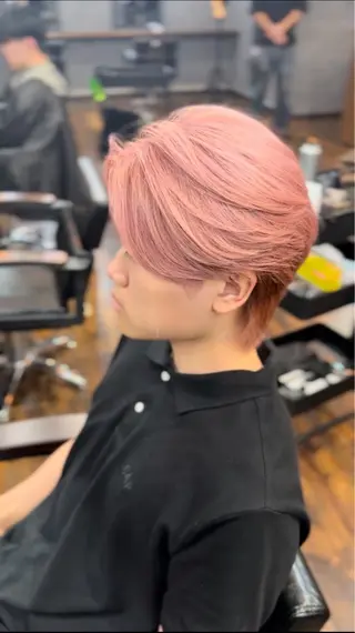 ショート カラー メンズ 🔥【メンズ特化】江 坂／モデル／レオ🔥のヘアスタイル