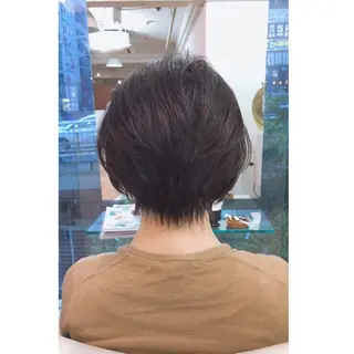 ショート レイヤーカット 小山 悠のヘアスタイル