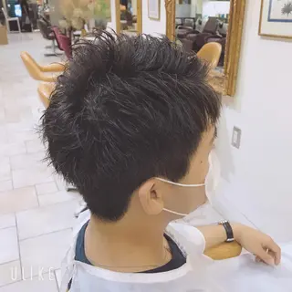 ショート メンズ 安藤 沙妃のヘアスタイル