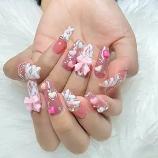 ネイル 🎀nana🫧 ワンホンネイル🎀のネイルデザイン