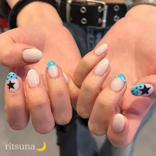 ネイル ritsuna🌙 nail 堺筋本町のネイルデザイン