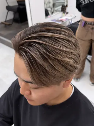 カラー メンズ メンズ特化✨️ 韓国風パーマ🔥一八のヘアスタイル