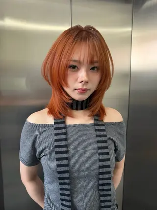 ミディアム カラー 松尾太樹 【pia】福岡美容室のヘアスタイル