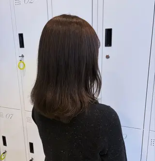 ミディアム カラー Agu hair 浅原 心のヘアスタイル