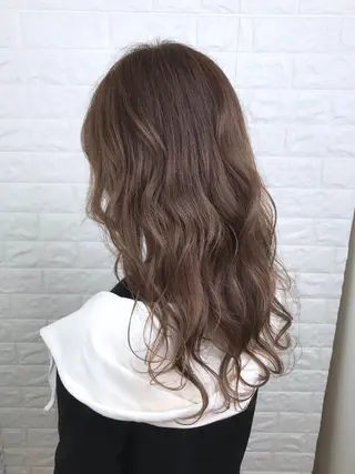 ロング カラー 髪質改善縮毛矯正 美容師✂️山崎竜二のヘアスタイル