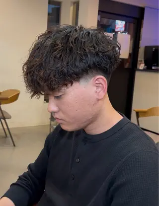 ショート パーマ メンズ 【メンズ特化美容師】 吉田 到真/海外ヘアのヘアスタイル