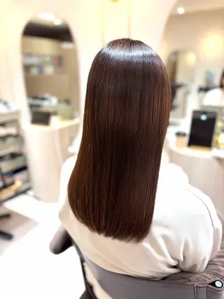 ロング カラー 菅原 渚のヘアスタイル