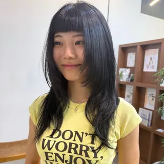 ロング shin enom yuukaのヘアスタイル