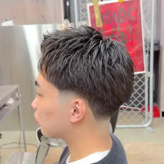 ショート パーマ ヘアアレンジ メンズ MENIN メンズ サロン 望月 涼太のヘアスタイル