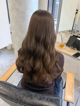 ロング カラー ヘアアレンジ Himawari♡ 柔らかいカラーのヘアスタイル
