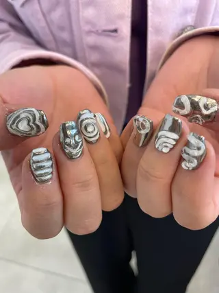 ネイル なぽ ❤︎長さだし / 韓国nailのネイルデザイン