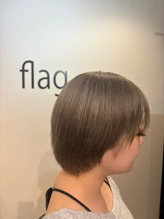 ショート ✨髪質改善カラー✨ ストレート☔脇田のヘアスタイル