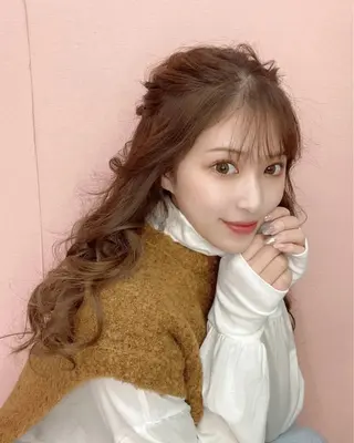 ヘアアレンジ nanaka 🤍韓国ワンホンヘアのヘアスタイル