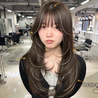 ロング 韓国レイヤー🇰🇷 艶髪💎renのヘアスタイル