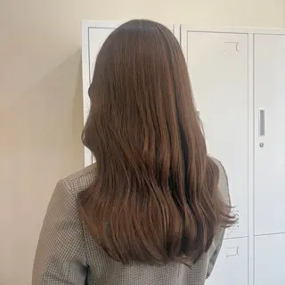 ロング MIDORI🎀 透明感/ベージュのヘアスタイル