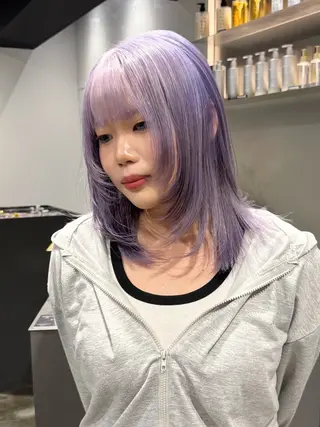 ミディアム Bob&ハイトーン 専門家CHIHIROのヘアスタイル