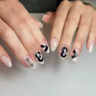 ネイル cocoro🖤 猫爪/y2kネイルのネイルデザイン