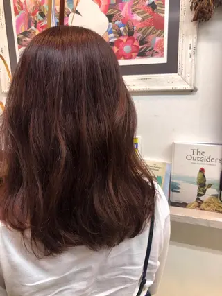 セミロング カラー Moca 〰️のヘアスタイル