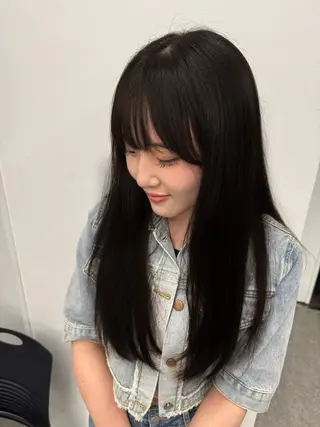 ロング カラー ヘアアレンジ 艶カラーレイヤー特化 TAKUMIのヘアスタイル
