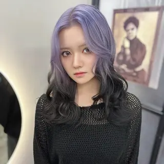 ロング カラー Ren. 🦋デザインカラーのヘアスタイル