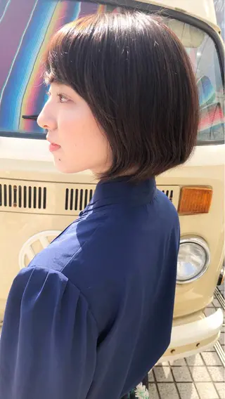 ショート カラー すきバサミを使わない カット✂️✨郡司泰之のヘアスタイル