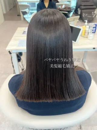 セミロング 美髪矯正/シークレッ トハイライト🤍りさのヘアスタイル