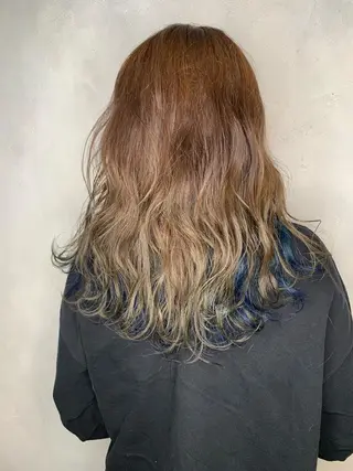 ロング カラー 沖縄東京2拠点美容師 mamicoのヘアスタイル
