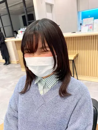 ミディアム 🌞レイヤー×カラー 前川那津美🌞のヘアスタイル