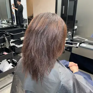 ミディアム 新宿/顔周りカット/ レイヤー/がっきーのヘアスタイル