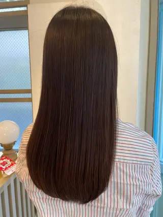 ロング カラー 【髪質改善】【美髪】 【ツヤ髪】ほしのちりのヘアスタイル