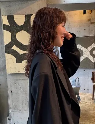 ロング カラー パーマ YOKO/パーマ レイヤーカットのヘアスタイル