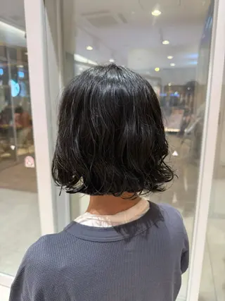 ミディアム パーマ 🌻縮毛矯正モデル 募集中！🌻はるかのヘアスタイル