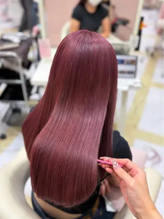ロング カラー 鎌田 優依のヘアスタイル