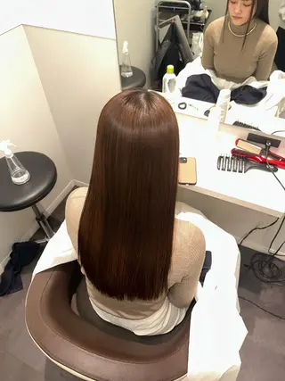 セミロング 美髪特化✨ 伊織✨縮毛矯正✨のヘアスタイル