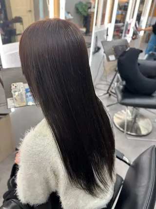 ロング 縮毛矯正/カラ ー/艶髪🌻ひな🌻のヘアスタイル