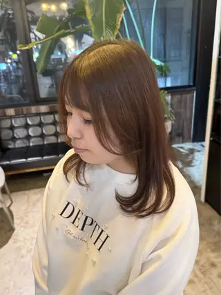 ロング ヘアアレンジ BEHIND THE CURTAIN りこのヘアスタイル