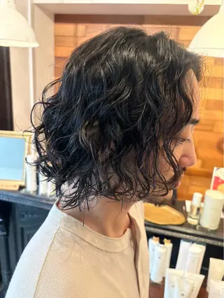 ロング パーマ メンズ YUJIN ツイスパ波巻き🔥のヘアスタイル